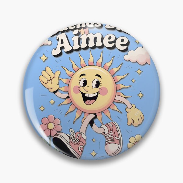 Item preview, Buenos Dias Aimee Retro Sun Rainbow designed and sold by Jacqueline Brown.