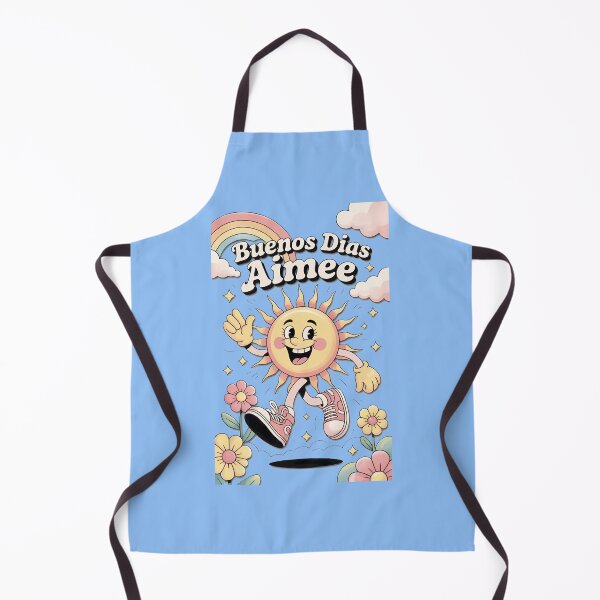 Item preview, Buenos Dias Aimee Retro Sun Rainbow designed and sold by Jacqueline Brown.