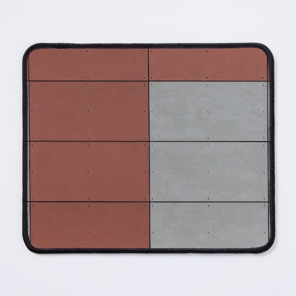 Item preview, Red and Gray Tiled Wall Featuring Uniform Rectangle Cement Panels designed and sold by Nmallia.