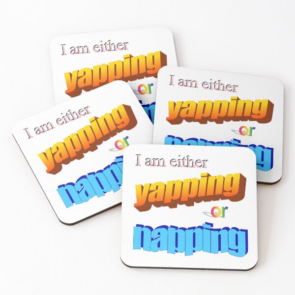 Item preview, I Am Either Yapping or Napping Wordart Fonts designed and sold by fusedtees.