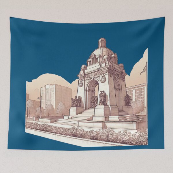 Item preview,  Niagara-on-the-Lake War Memorial Statue — 3D Cute Sketch,  designed and sold by PaintMeWorld.