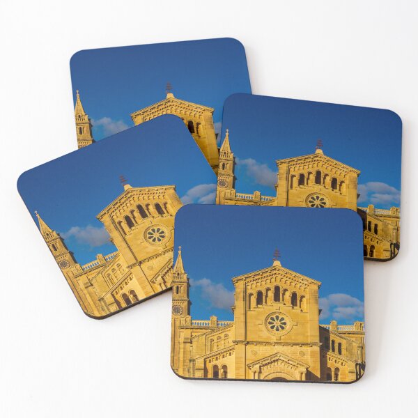Item preview, Historic Church Facade under a Vibrant Blue Sky with Architectural Detail designed and sold by Nmallia.