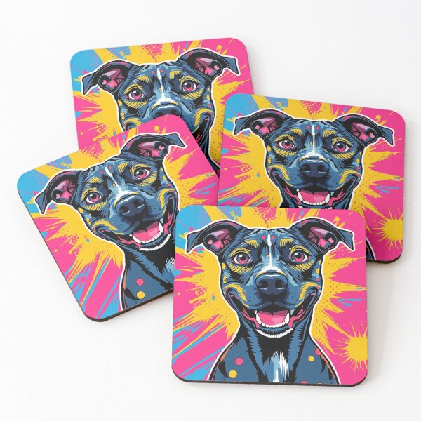 Item preview, Colorful Canine Pop – A Tale of Joy and Companionship designed and sold by ArtivaNest.