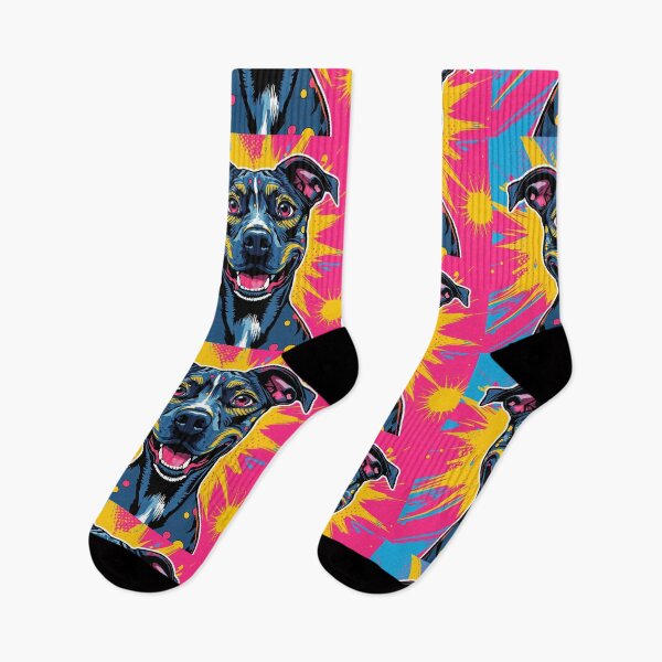 Item preview, Colorful Canine Pop – A Tale of Joy and Companionship designed and sold by ArtivaNest.