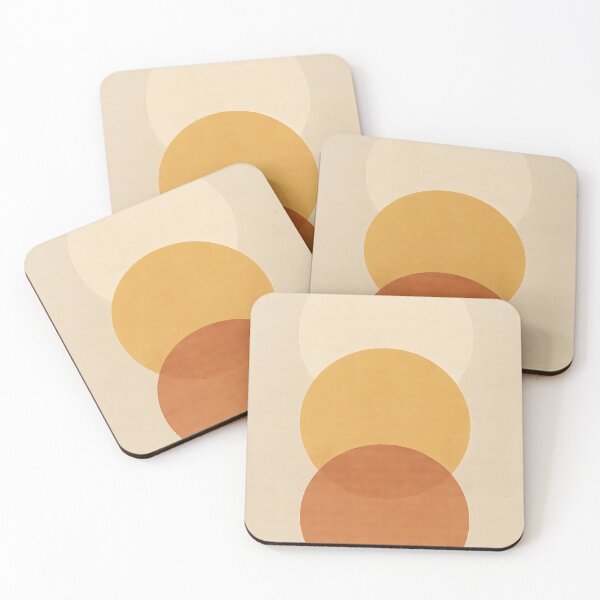 Item preview, Minimalist Circle Print – Terracotta & Ochre Abstract Geometry designed and sold by WhisperFrame.