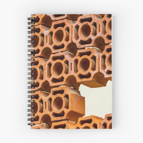 Item preview, Abstract Pattern of Orange Clay Bricks with Circle Cutouts designed and sold by Nmallia.