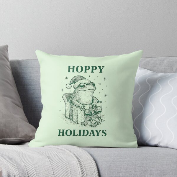 Item preview, A funny vintage Christmas frog (Hoppy Holidays)  designed and sold by halazidan.