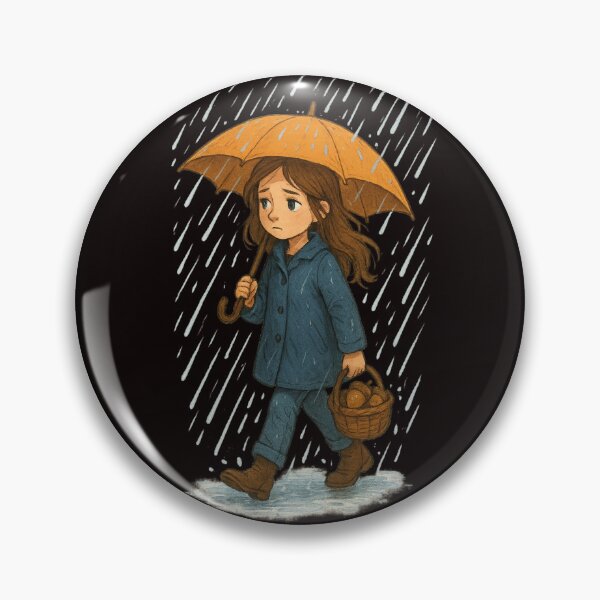 Item preview, Rainy Day Grace ☔ — Girl Under Umbrella designed and sold by Tadeusz1.