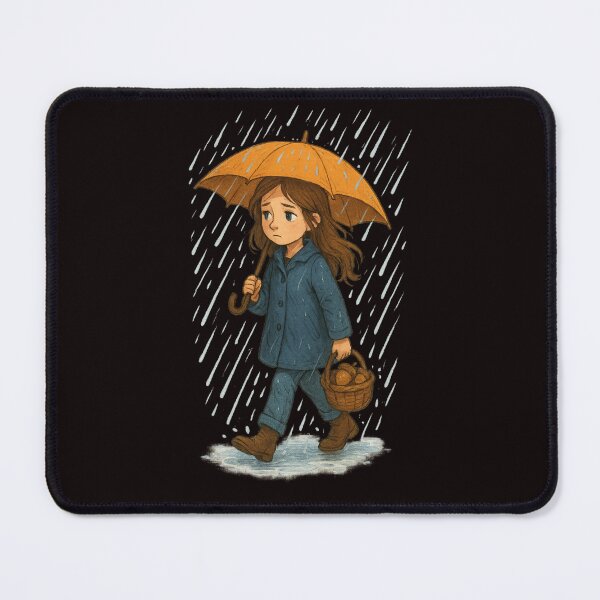 Item preview, Rainy Day Grace ☔ — Girl Under Umbrella designed and sold by Tadeusz1.