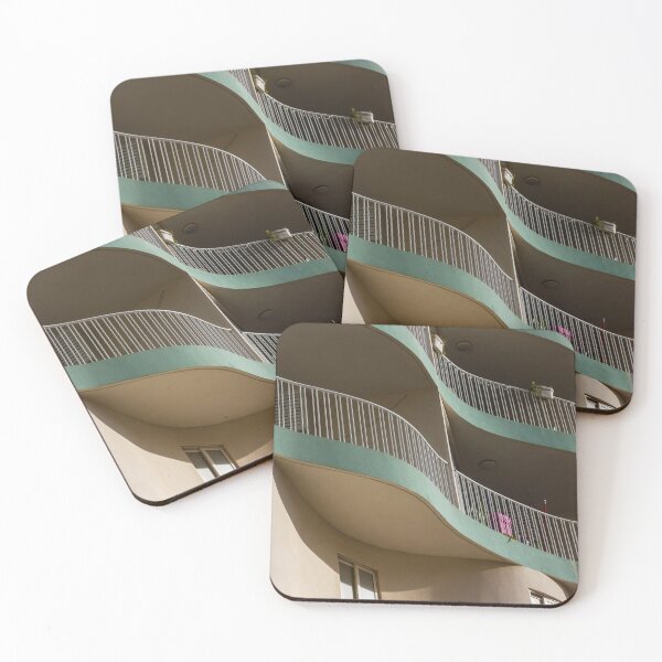 Item preview, Modern Architectural Building Structure with Curved Balconies During Bright Daylight designed and sold by Nmallia.