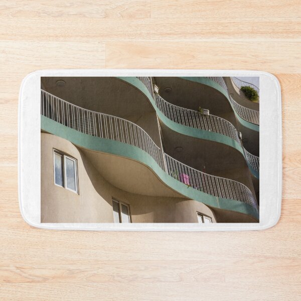Item preview, Modern Architectural Building Structure with Curved Balconies During Bright Daylight designed and sold by Nmallia.