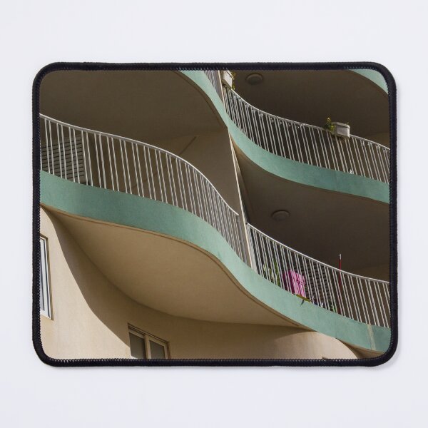 Item preview, Modern Architectural Building Structure with Curved Balconies During Bright Daylight designed and sold by Nmallia.