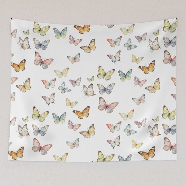 Item preview, Watercolor Butterfly Panorama designed and sold by LuckCraftStudio.