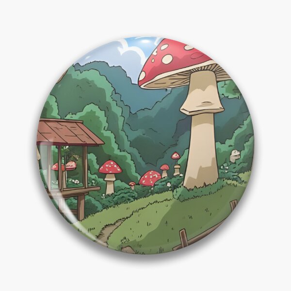 Item preview, Anime mushroom forest designed and sold by evlntn.