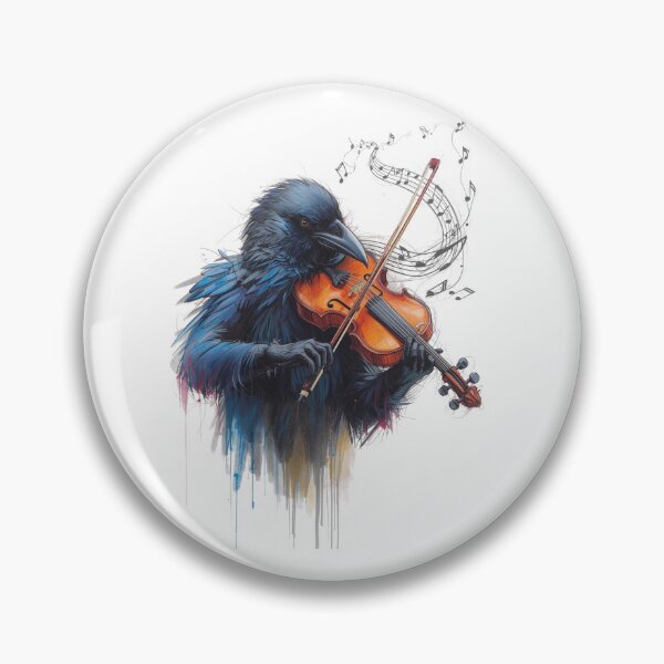 Item preview, Un cuervo tocando un violín designed and sold by artcreatedbybill.