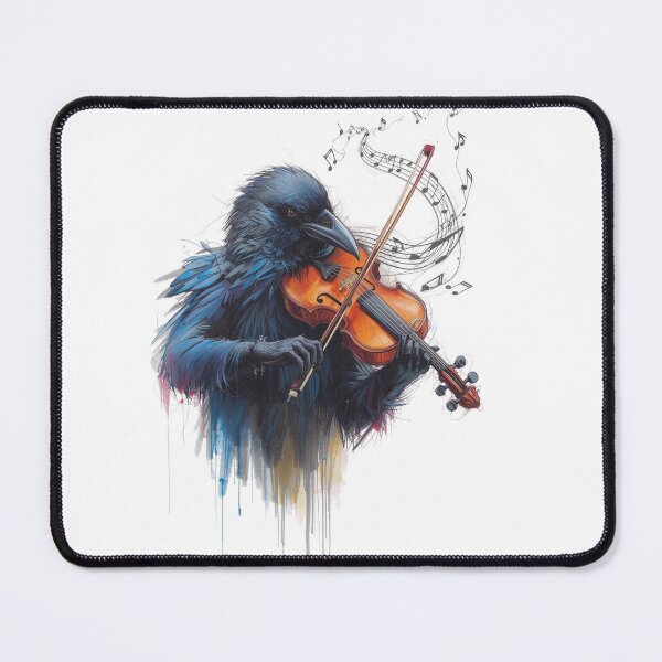 Item preview, A Crow playing a violin designed and sold by DesignAFind.