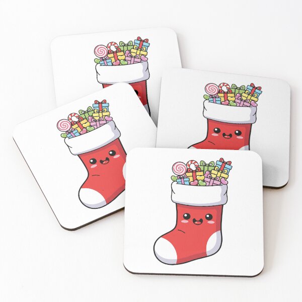 Item preview, Cute Kawaii Christmas Stocking with Presents designed and sold by istoriadesign.