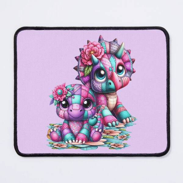 Item preview, Colorful patchwork dinosaur friends designed and sold by LoneAngel.