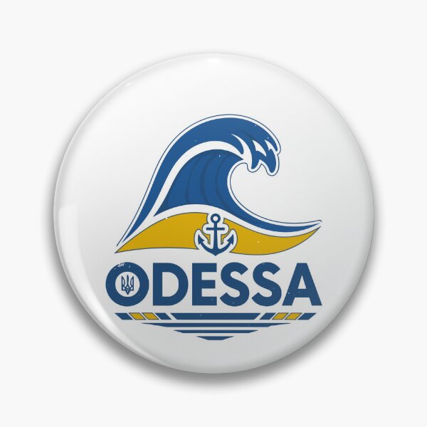 Item preview, Odessa City Logo with Ukrainian Flag Colors, Wave, and Anchor designed and sold by RGShirtWorks.