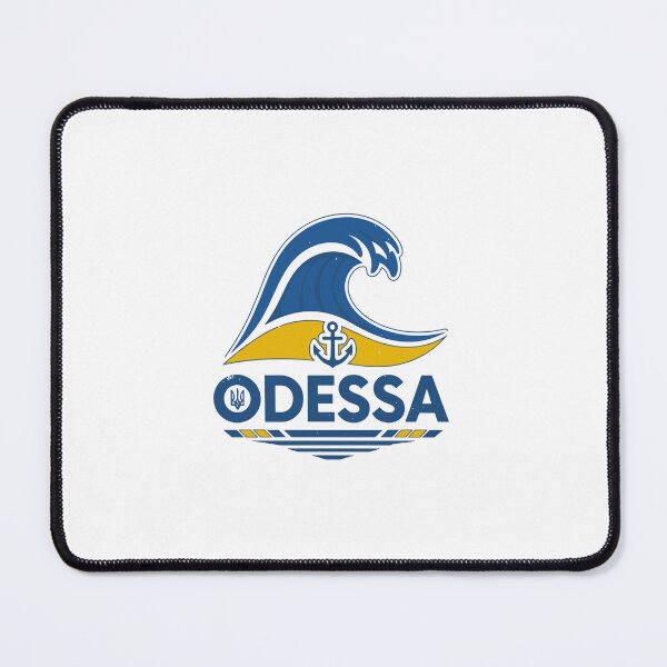 Item preview, Odessa City Logo with Ukrainian Flag Colors, Wave, and Anchor designed and sold by ML-Media.