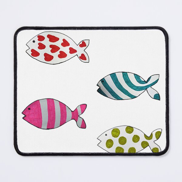 Item preview, Set of 4 Cute Fish Stickers designed and sold by DesignHavenCo.