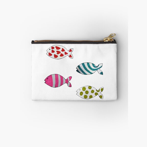 Item preview, Set of 4 Cute Fish Stickers designed and sold by DesignHavenCo.