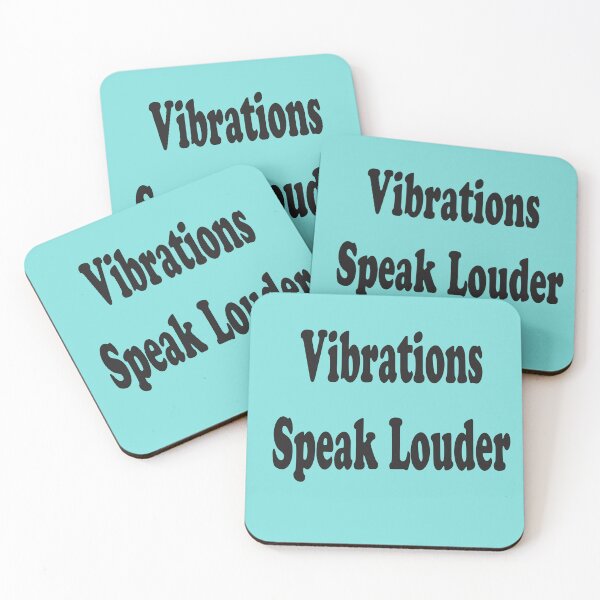 Item preview, Vibrations Speak Louder – Rare Frequency Quote designed and sold by ArtNestVerse.