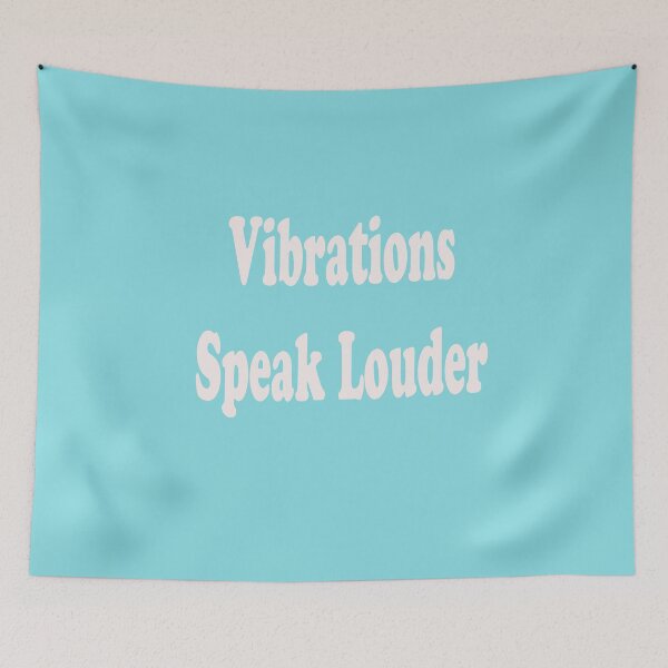 Item preview, Vibrations Speak Louder – Rare Frequency Quote designed and sold by ArtNestVerse.