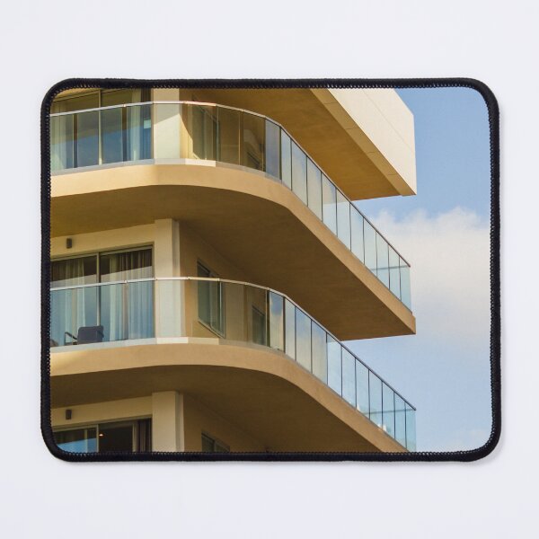 Item preview, Modern Architectural Building Structure with Curved Balconies During Bright Daylight designed and sold by Nmallia.