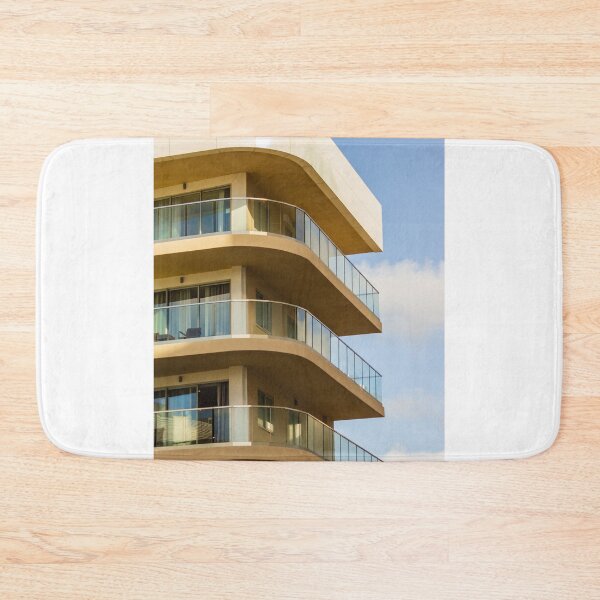 Item preview, Modern Architectural Building Structure with Curved Balconies During Bright Daylight designed and sold by Nmallia.