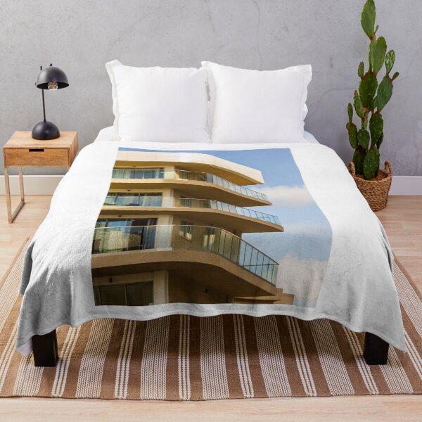 Item preview, Modern Architectural Building Structure with Curved Balconies During Bright Daylight designed and sold by Nmallia.