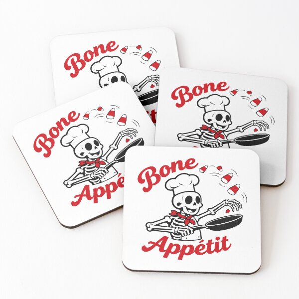 Item preview, Red 'Bone. Appétit' Script with Decorative Ribbon designed and sold by RGShirtWorks.