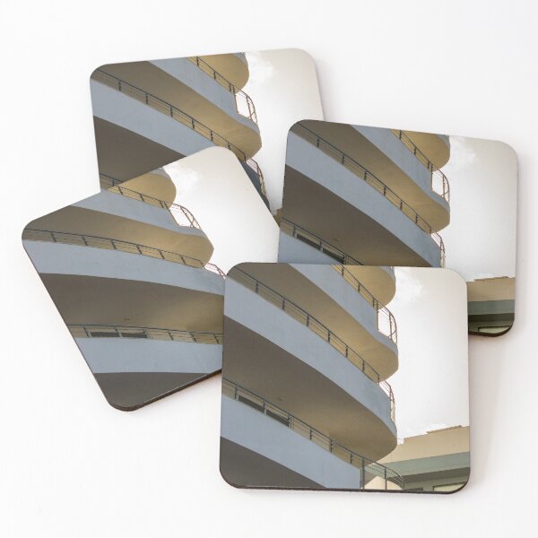 Item preview, Modern Architectural Building Structure with Curved Balconies During Bright Daylight designed and sold by Nmallia.