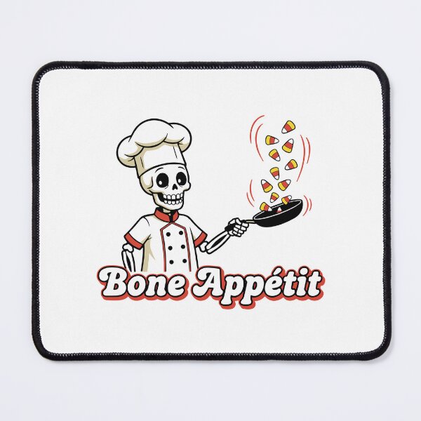 Item preview, Bone Appétit Skeleton Chef Tossing Candy Corn designed and sold by ML-Media.