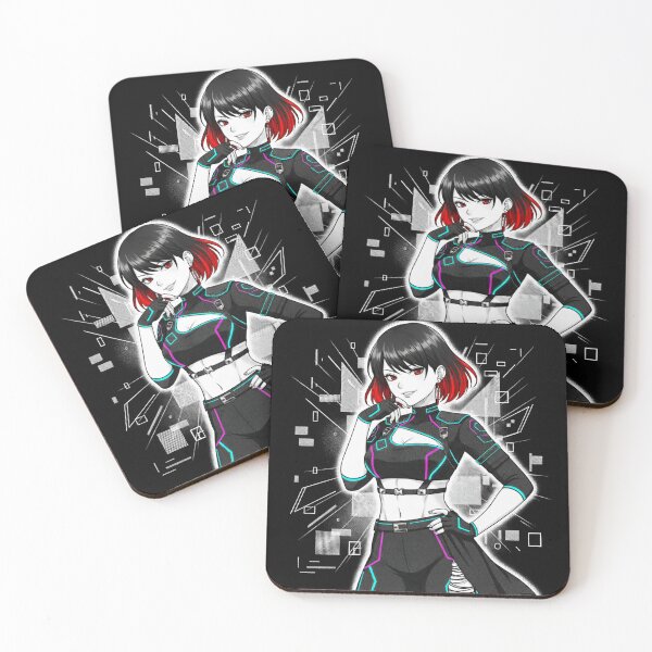 Item preview, Black and White Anime Girl with Red designed and sold by NexaSpire.