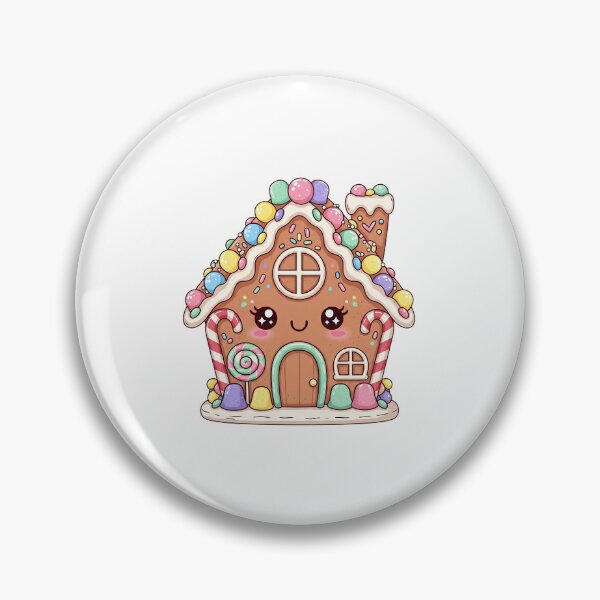 Item preview, Cute Kawaii Gingerbread House designed and sold by istoriadesign.