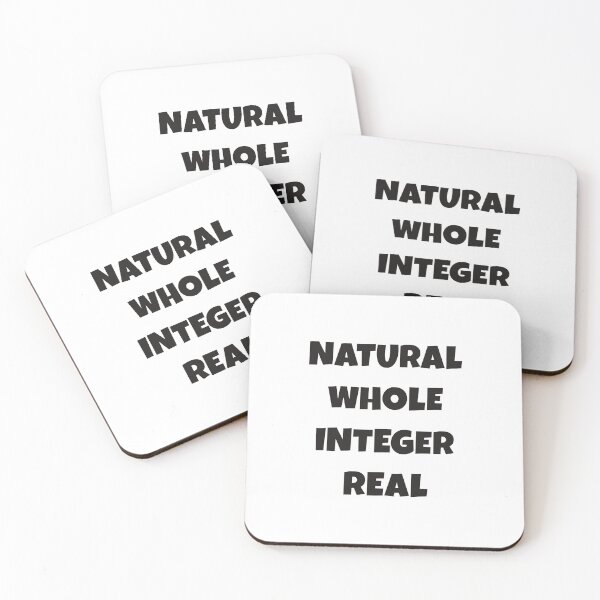 Item preview, Numbers in Math natural whole integer real designed and sold by Think4Prints.