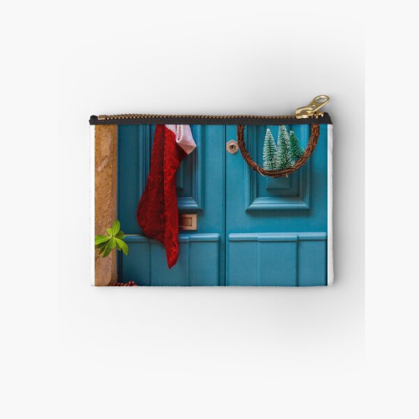 Item preview, Festive Christmas Door with Stocking and Holiday Wreath designed and sold by Nmallia.
