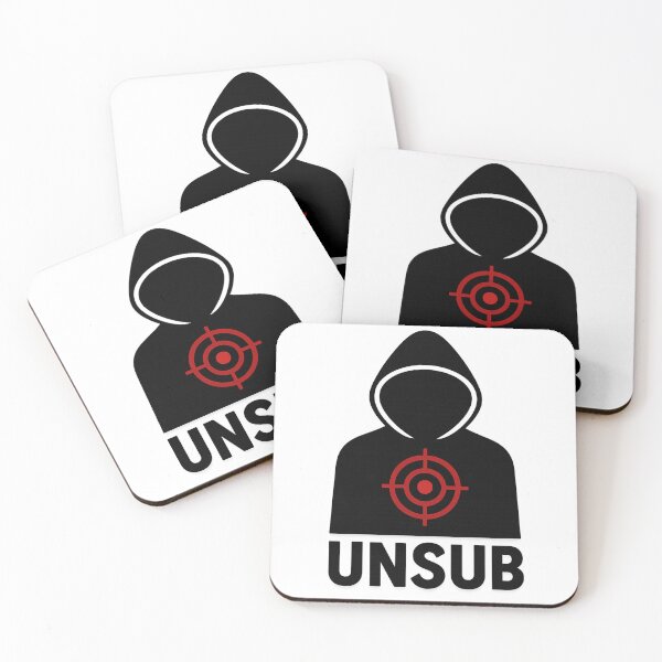 Item preview, UNSUB – Minimalist True Crime Fan Design designed and sold by HROC.