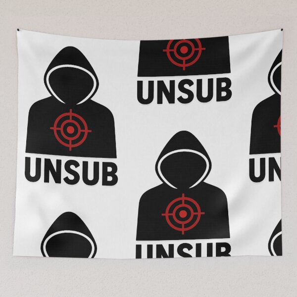 Item preview, UNSUB – Minimalist True Crime Fan Design designed and sold by HROC.