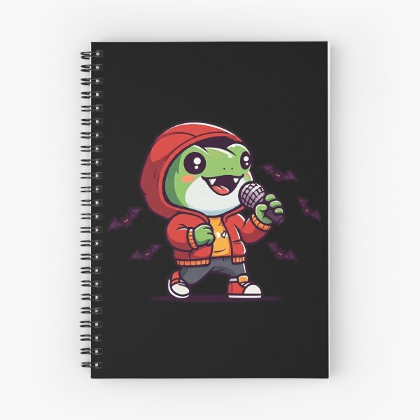 Item preview, Vampire Frog Rapper – Funny Chibi Frog in Hoodie with Microphone | Cool Kawaii Halloween Design designed and sold by ColorSplash123.