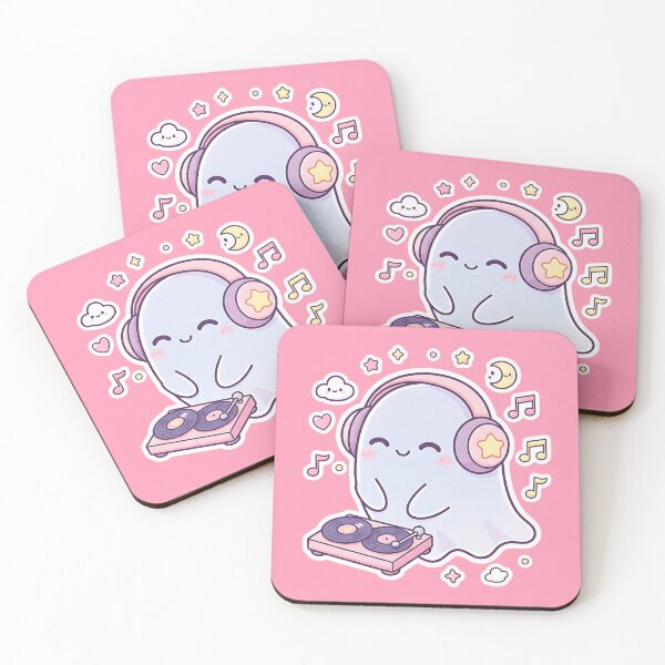 Item preview, Ghost Listening to Vinyl Records | Halloween designed and sold by RR-Arts.