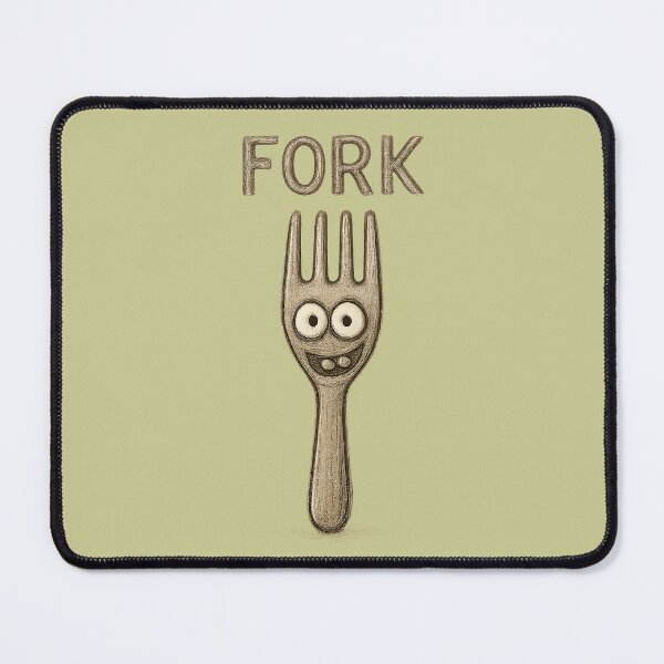Item preview, Fork Doodle Silly Fork Doodle with Eyes designed and sold by Zoologybestiary.