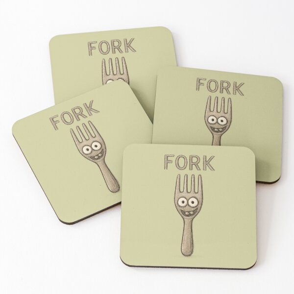 Item preview, Fork Doodle Silly Fork Doodle with Eyes designed and sold by Zoologybestiary.