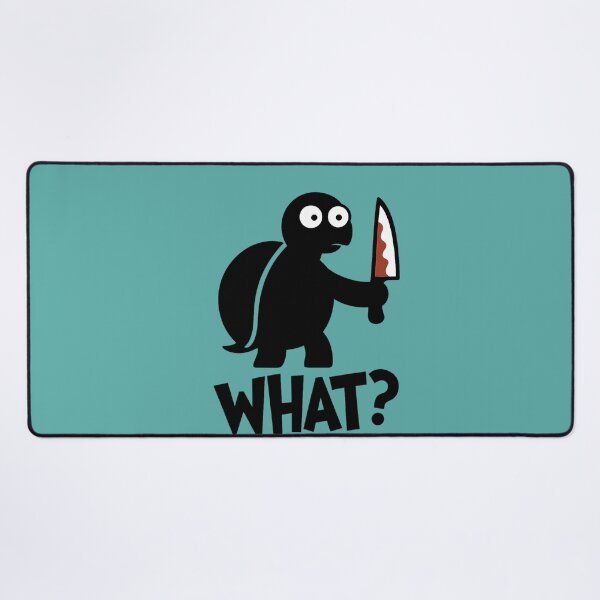 Item preview, Turttle What? Murderous Turttle With Knife designed and sold by SnapLabDesigns.