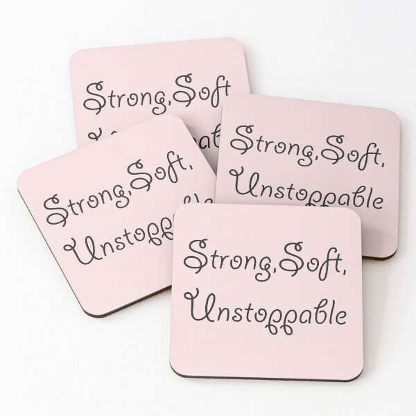 Item preview, Strong Soft Unstoppable – Feminist Empowerment Quote designed and sold by ArtNestVerse.