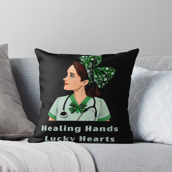 Item preview, Safe Staffing Saves Lives - Healing Hands, Lucky Hearts designed and sold by WonderMix.