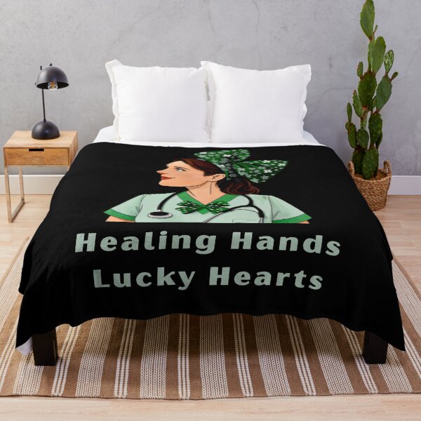 Item preview, Safe Staffing Saves Lives - Healing Hands, Lucky Hearts designed and sold by WonderMix.