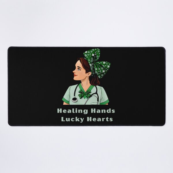 Item preview, Safe Staffing Saves Lives - Healing Hands, Lucky Hearts designed and sold by WonderMix.