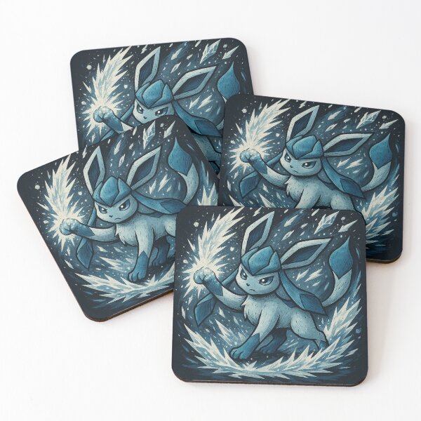 Item preview, Frosted Ice Fox | Mystical Winter Creature Art designed and sold by LowBatteryBrand.